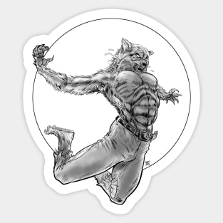 Werewolf Moon Sticker